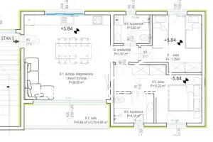 Privlaka - Dvosoban apartman 200 m od mora, 2. kat novogradnja