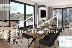 ZADAR – BELAFUŽA: SPACIOUS TWO-BEDROOM APARTMENT, 2 GARAGE SPACES – CONTEMPORARY URBAN DEVELOPMENT