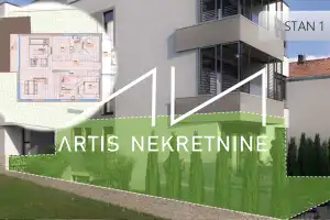 ZADAR - BELAFUŽA: TROSOBAN STAN, VRT, GARAŽA - URBANA NOVOGRADNJA