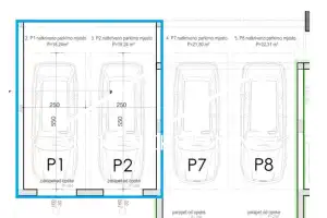 Zadar, Bokanjac - 1soban stan, 2. kat- 2 natkrivena parkinga