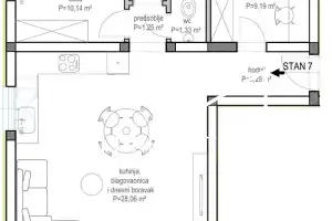 Zadar - Bokanjac, 2-soban stan S4 Z2 - 70 m2, novogradnja