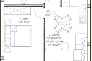Zadar - Bokanjac - stan s vrtom S1, terasom i 2 parkinga, novogradnja