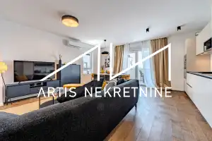 ZADAR - PLOVANIJA, MODERNO NAMJEŠTEN DVOSOBAN STAN, VELIKI VRT, NOVOGRADNJA