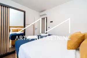 ZADAR - PLOVANIJA, MODERNO NAMJEŠTEN DVOSOBAN STAN, VELIKI VRT, NOVOGRADNJA