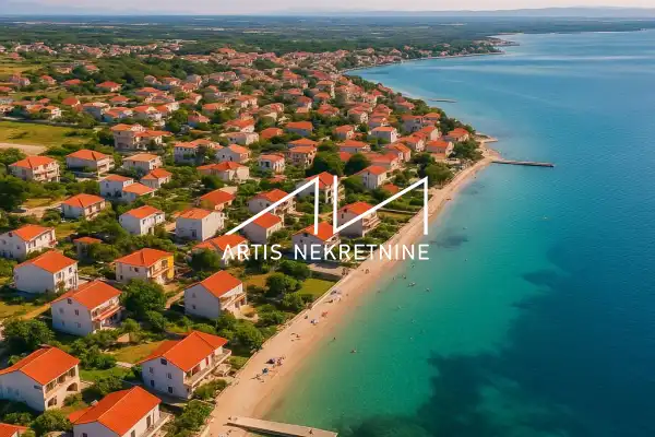 Privlaka - Dvosoban apartman 200 m od mora, novogradnja