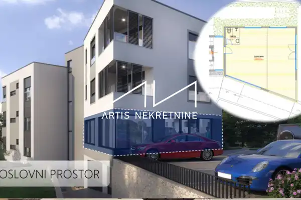 ZADAR: POSLOVNI PROSTOR NA TOP LOKACIJU, IZ GLAVNU CESTU, ORDINACIJA, URED, ATRAKTIVNA LOKACIJA - NOVOGRADNJA